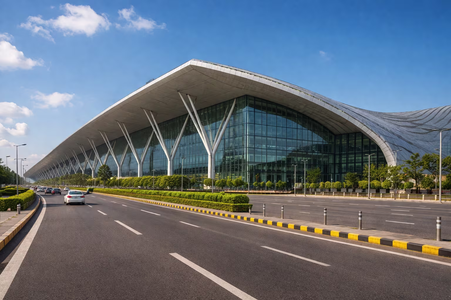 IGI Airport terminal with Delhi airport transfers